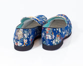 Premium Blue Golden Multicolor Loafers for men designer slip on casual / dress shoes – Luxury - Amedeo Exclusive